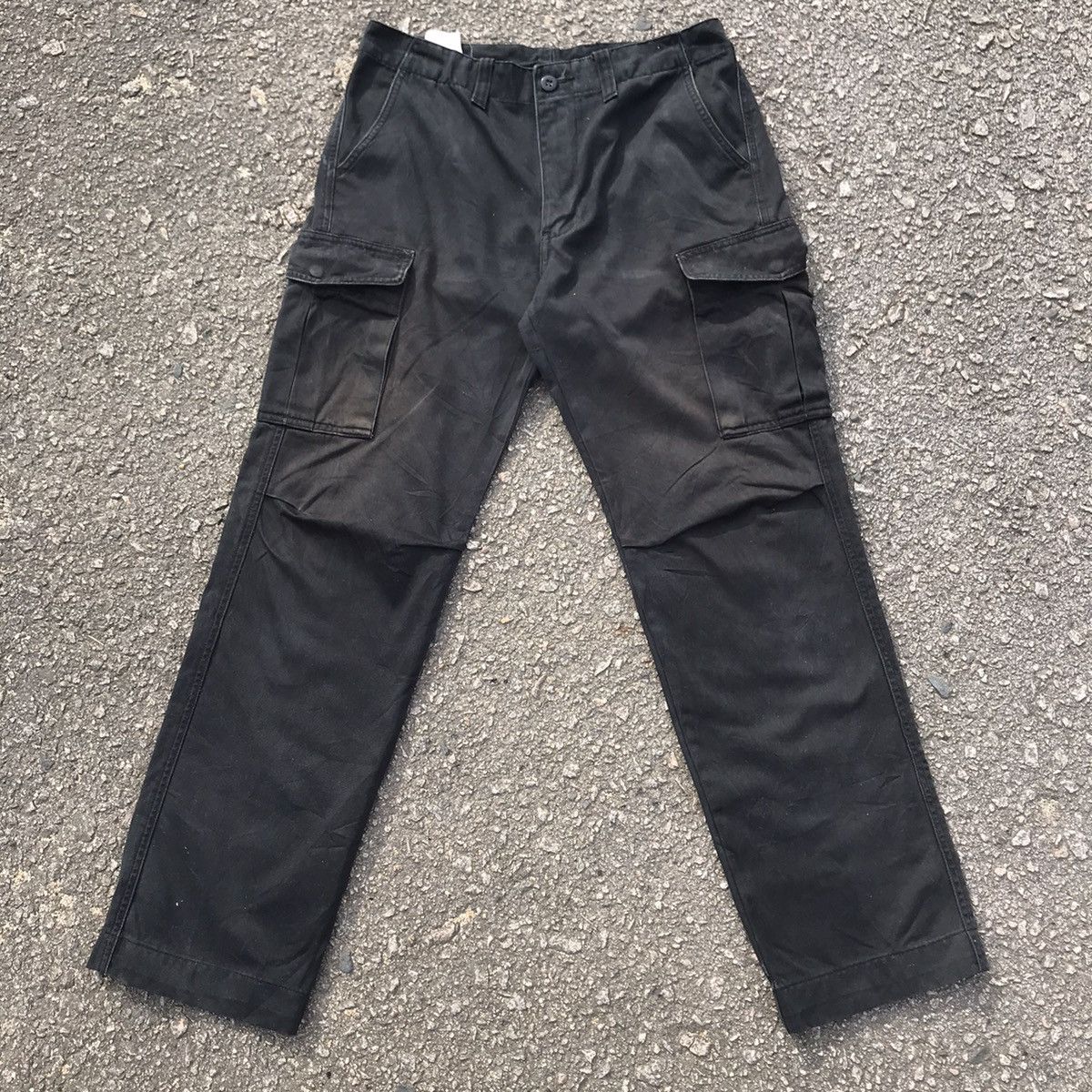 Japanese Brand Vintage Blue Way Black Trousers Field Tactical Cargo Pants Size US 31 - 1 Thumbnail