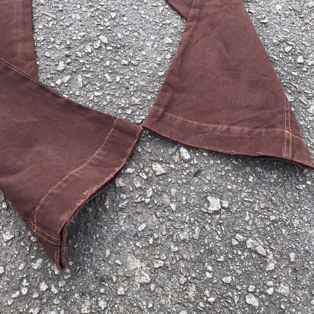 If Six Was Nine 💥Vintage Distressed USA Denim Studded FLARE Jeans Pants Size US 29 - 7 Thumbnail