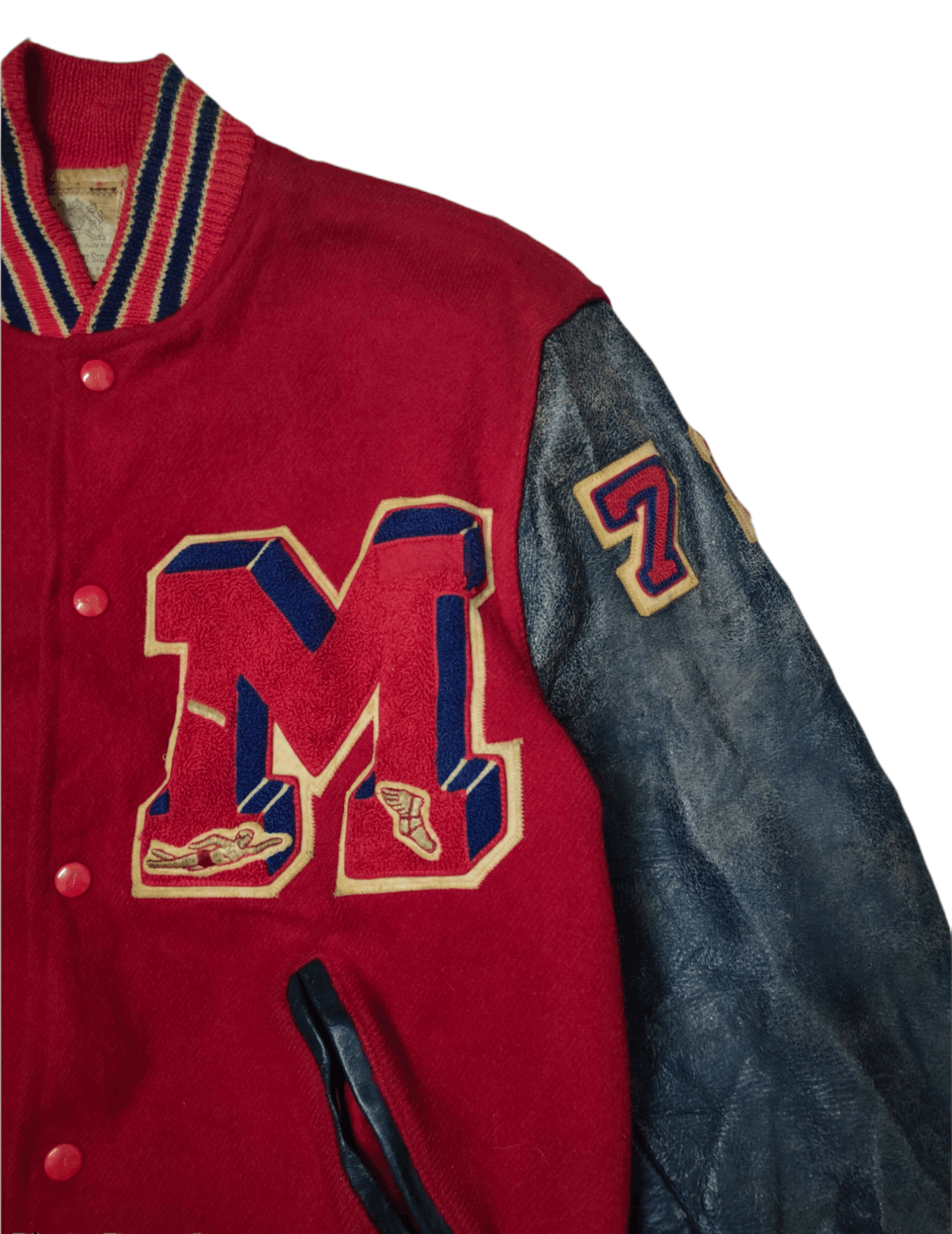 Leather Vintage Leather Varsity Jacket Size US M / EU 48-50 / 2 - 4 Thumbnail