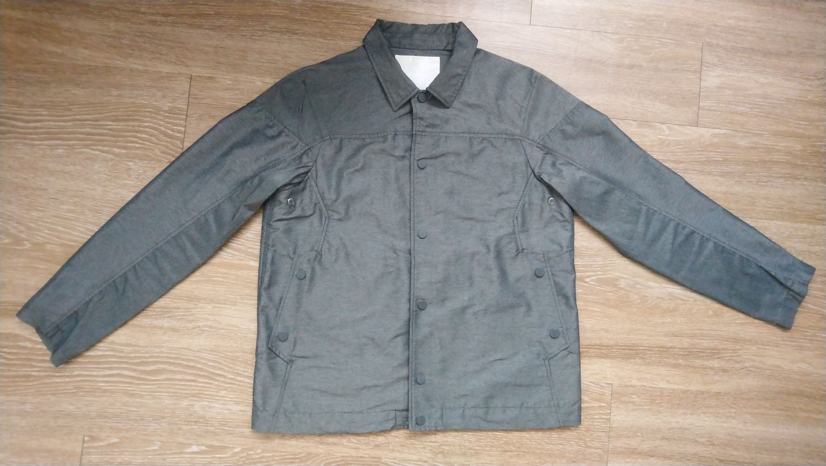 image of White Mountaineering Shirt-Jacket in Grey, Men's (Size Small)