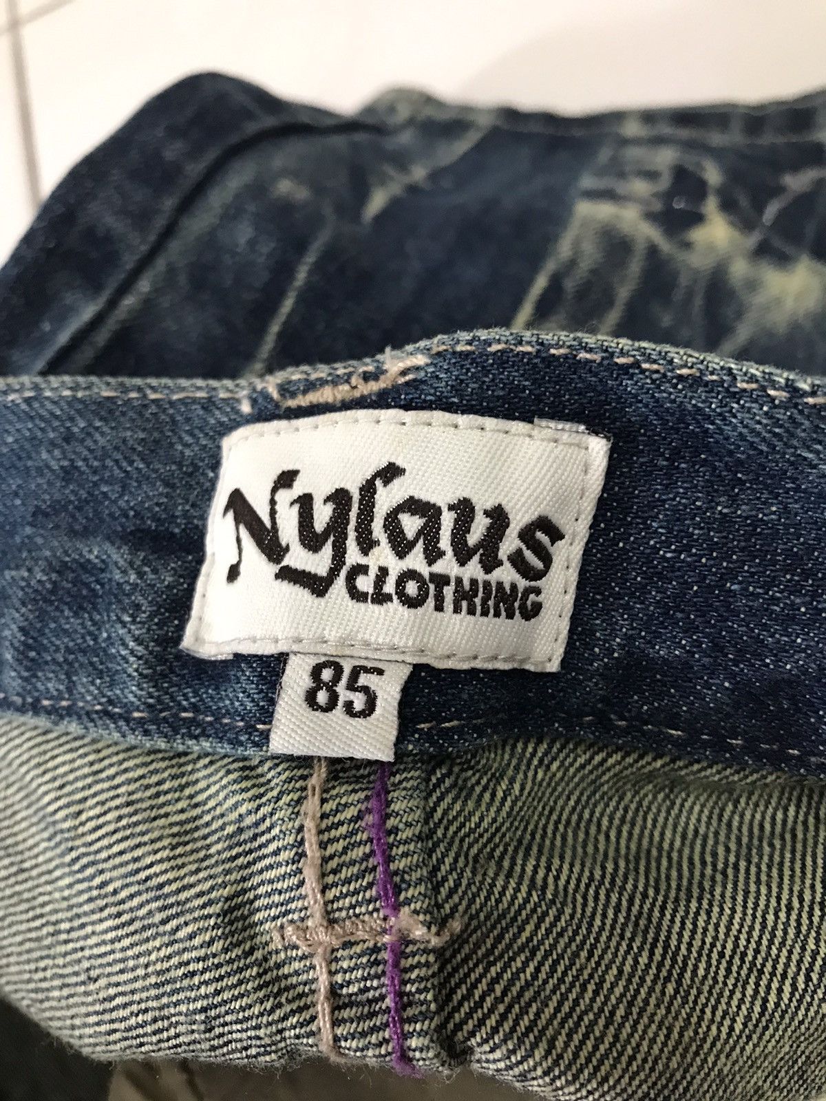 Japanese Brand Thrashed by Nylaus Jeans Ripped Distressed Denim Pant Size US 32 / EU 48 - 16 Thumbnail