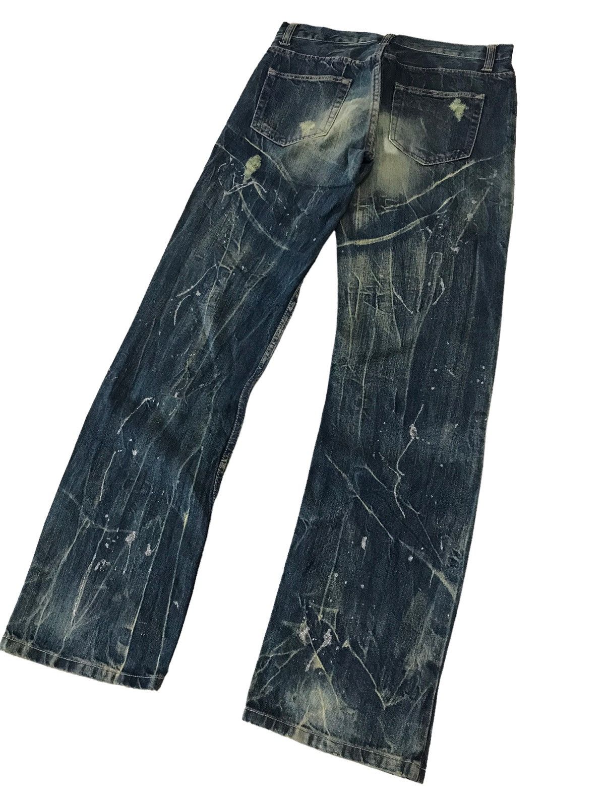 Japanese Brand Thrashed by Nylaus Jeans Ripped Distressed Denim Pant Size US 32 / EU 48 - 11 Thumbnail