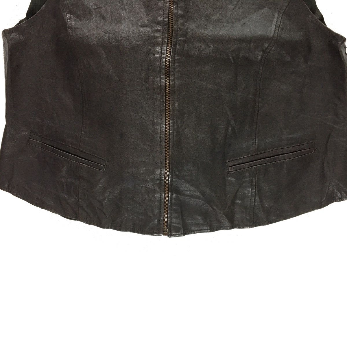 Genuine Leather × Sports Specialties Crazy Horse Nice Design Leather Vest Size XS / US 0-2 / IT 36-38 - 5 Thumbnail