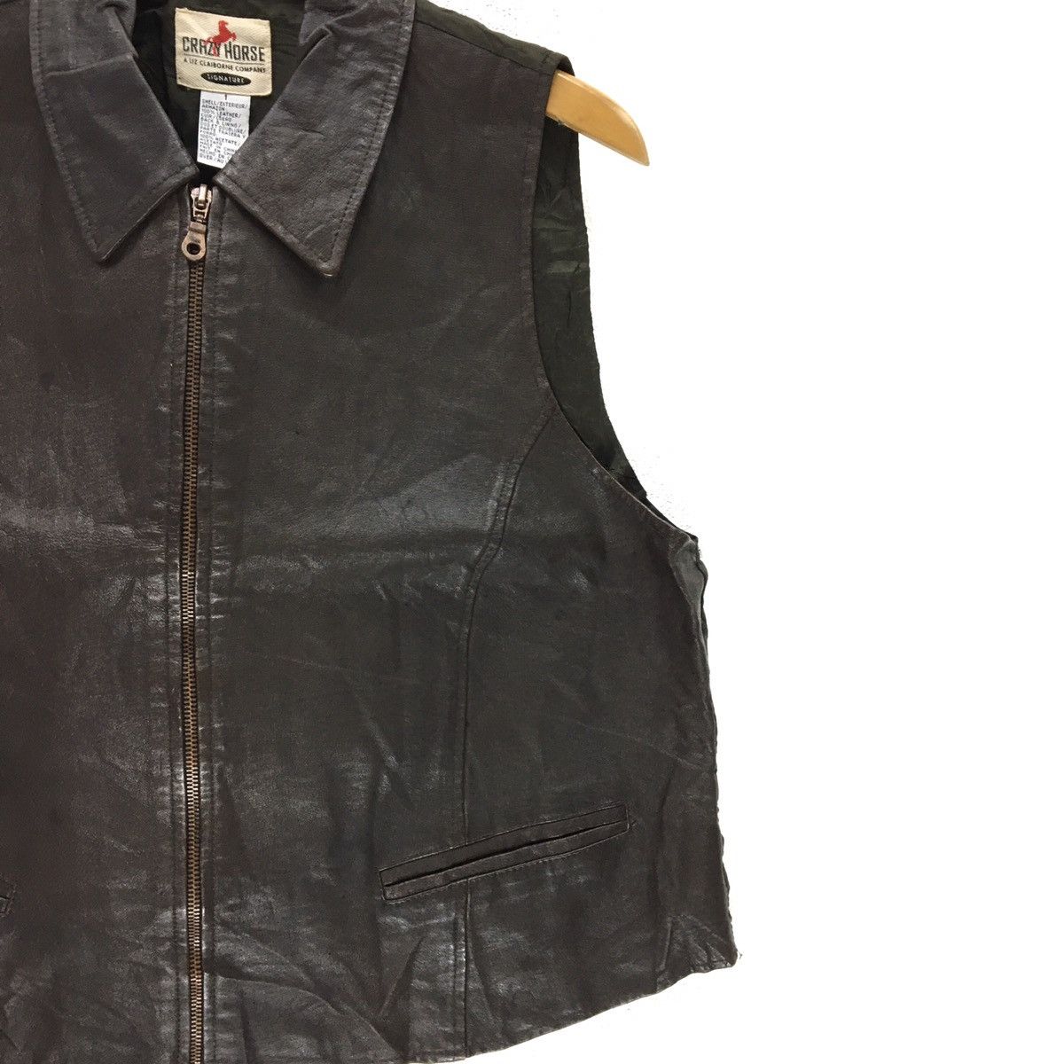 Genuine Leather × Sports Specialties Crazy Horse Nice Design Leather Vest Size XS / US 0-2 / IT 36-38 - 6 Thumbnail