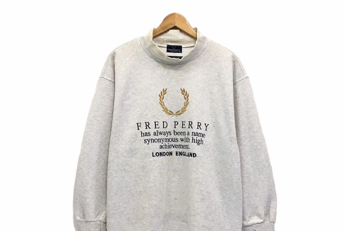 Fred Perry FRED PERRY BigLogo Sweatshirt Size US M / EU 48-50 / 2 - 2 Thumbnail