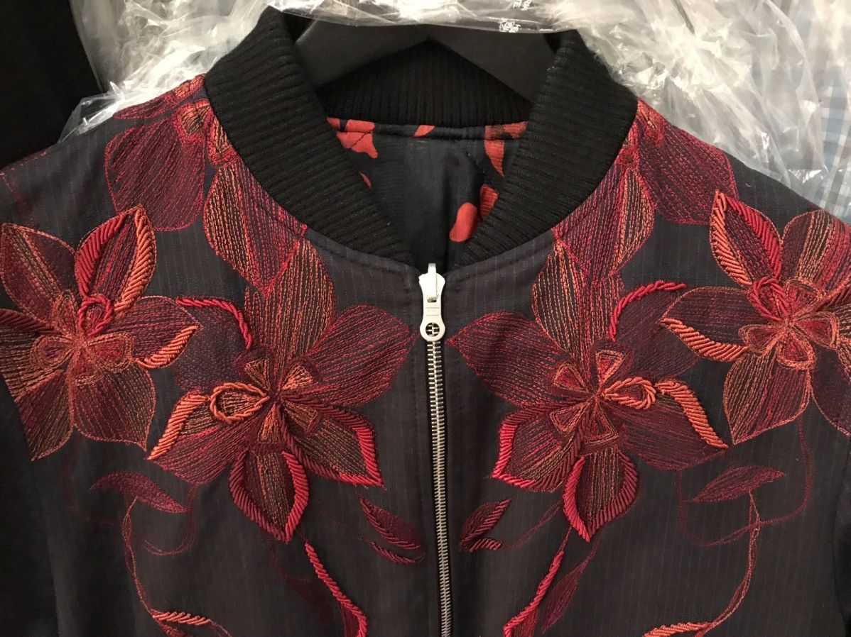 Dries Van Noten DRIES VAN NOTEN Embroidered Bomber Jacket Navy/Red M NEW Size US M / EU 48-50 / 2 - 2 Thumbnail