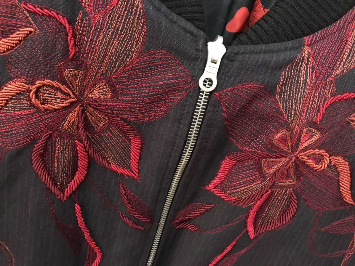 Dries Van Noten DRIES VAN NOTEN Embroidered Bomber Jacket Navy/Red M NEW Size US M / EU 48-50 / 2 - 3 Thumbnail