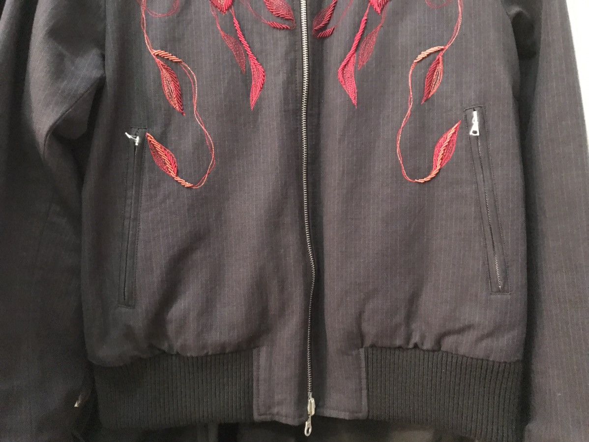Dries Van Noten DRIES VAN NOTEN Embroidered Bomber Jacket Navy/Red M NEW Size US M / EU 48-50 / 2 - 5 Thumbnail