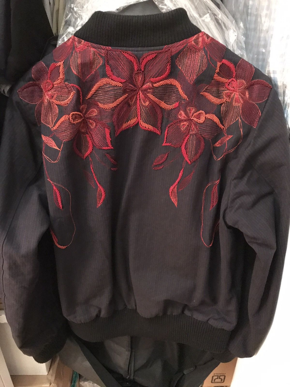 Dries Van Noten DRIES VAN NOTEN Embroidered Bomber Jacket Navy/Red M NEW Size US M / EU 48-50 / 2 - 8 Thumbnail