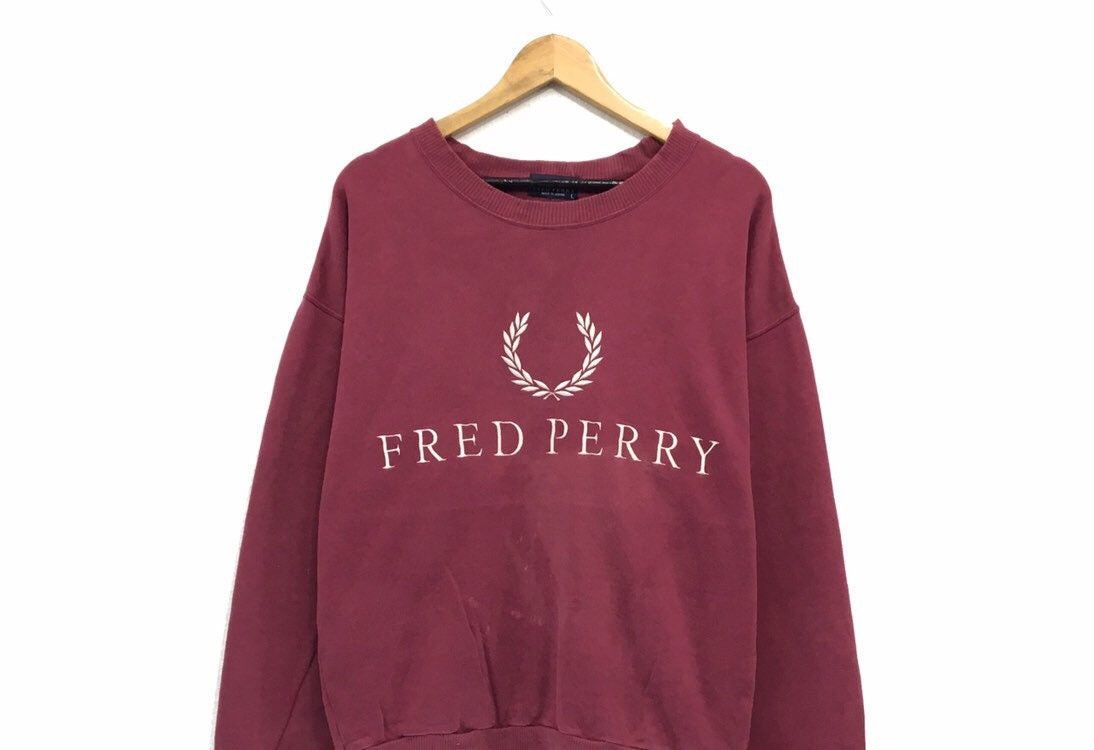 Fred Perry FRED PERRY Crewneck BigLogo Sweatshirt Size US M / EU 48-50 / 2 - 2 Thumbnail
