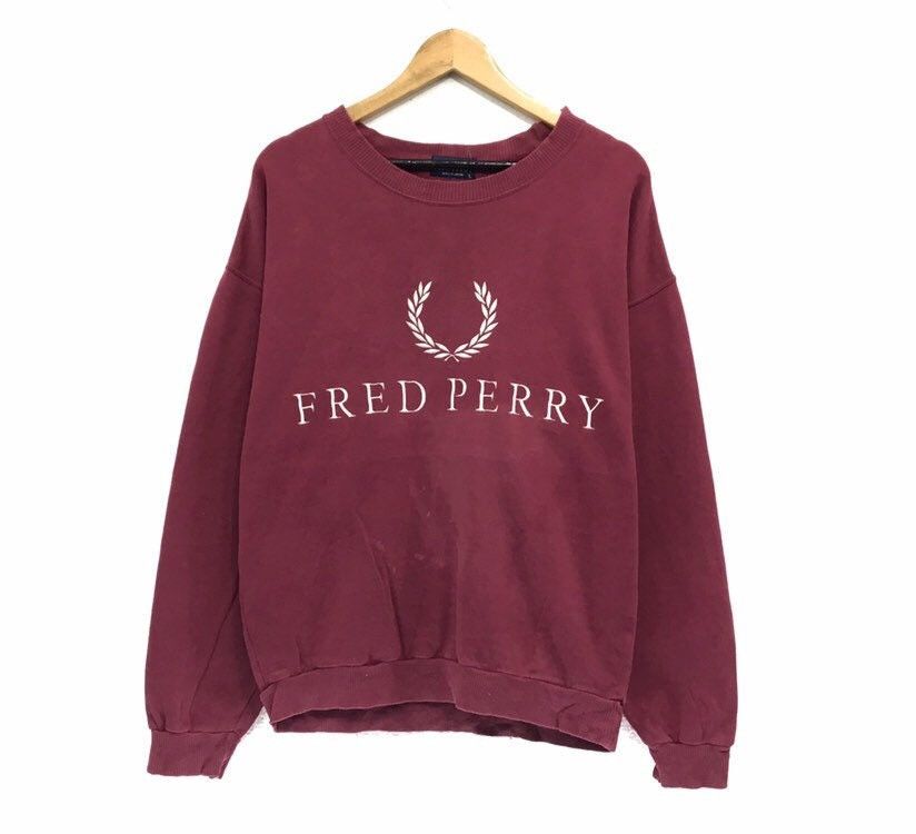 Fred Perry FRED PERRY Crewneck BigLogo Sweatshirt Size US M / EU 48-50 / 2 - 1 Thumbnail