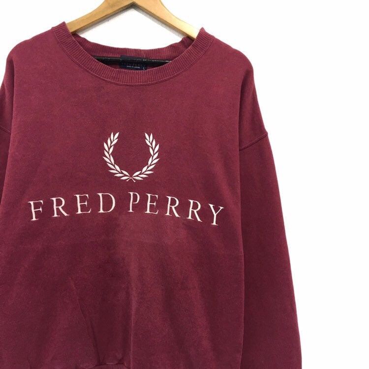 Fred Perry FRED PERRY Crewneck BigLogo Sweatshirt Size US M / EU 48-50 / 2 - 4 Thumbnail