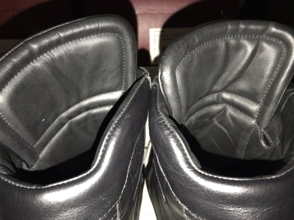 Balmain BALMAIN High Top Leather Sneakers Black Size 10/43 Size US 10 / EU 43 - 6 Thumbnail