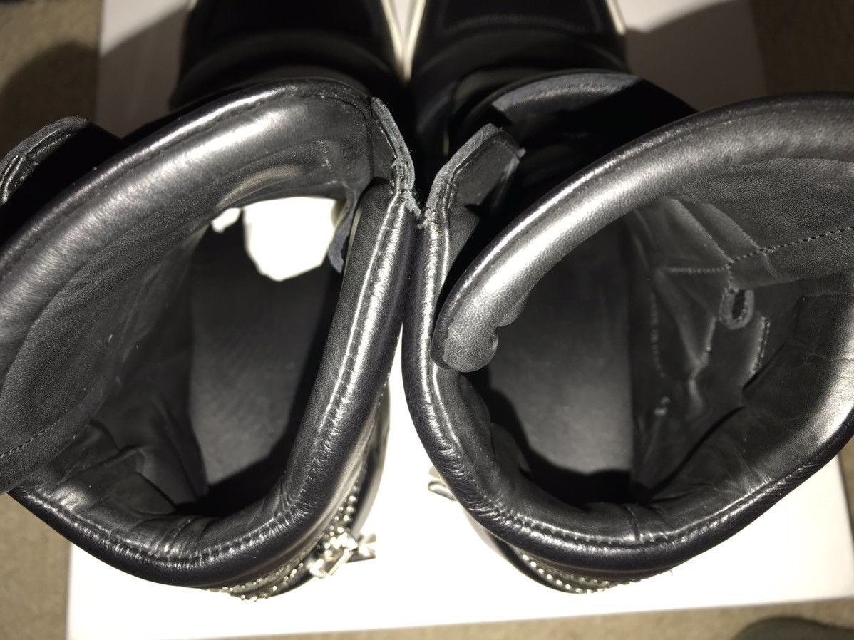 Balmain BALMAIN High Top Leather Sneakers Black Size 10/43 Size US 10 / EU 43 - 7 Thumbnail