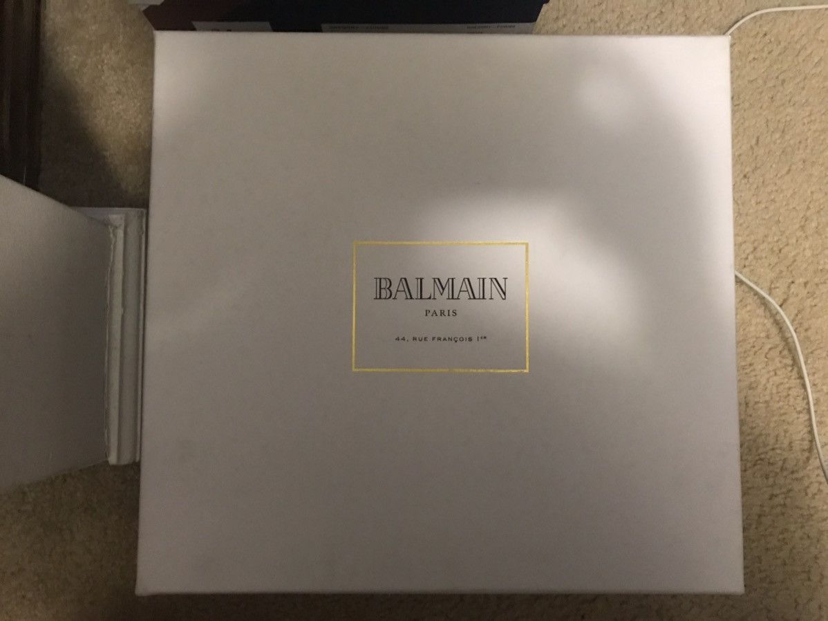 Balmain BALMAIN High Top Leather Sneakers Black Size 10/43 Size US 10 / EU 43 - 11 Thumbnail