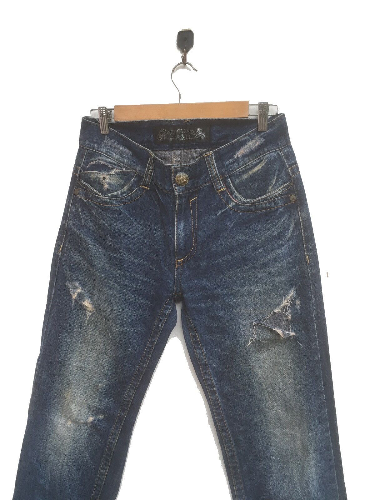 14th Addiction × If Six Was Nine RARE RED PEPPER DISTRESSED DENIM NICE DESIGN Size US 32 / EU 48 - 4 Thumbnail