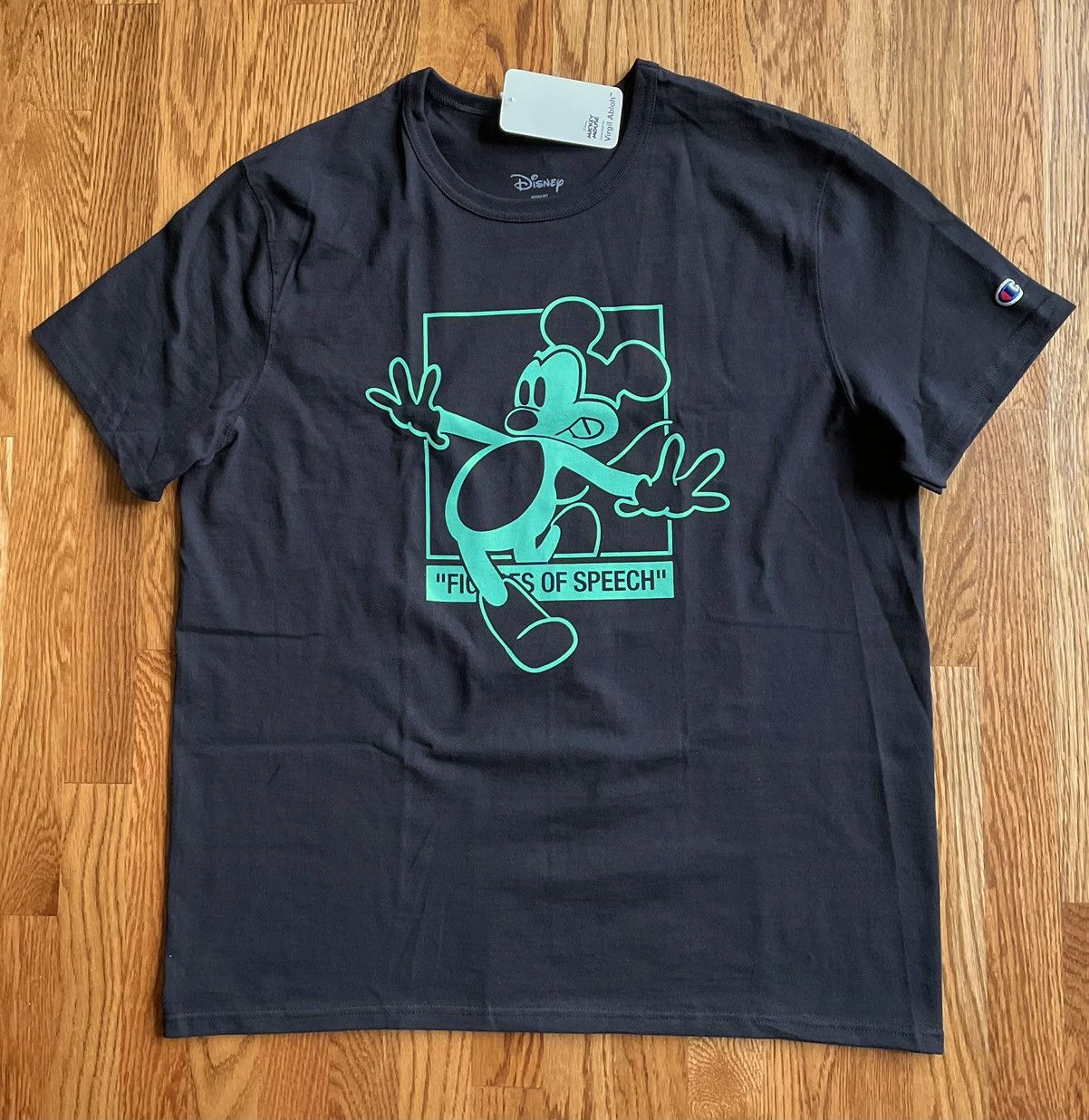 Disney Medium “Figures of Speech” Mickey Mouse Tee Brooklyn Museum ...