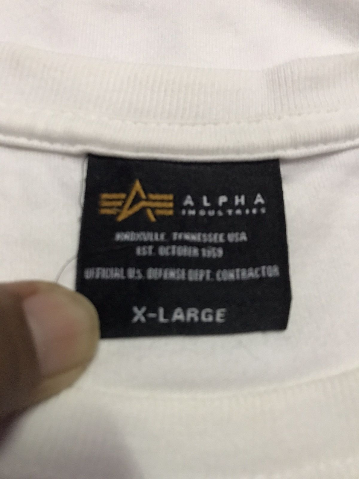 Alpha Industries Alpha Industries Tee Size X-Large Size US XL / EU 56 / 4 - 3 Thumbnail