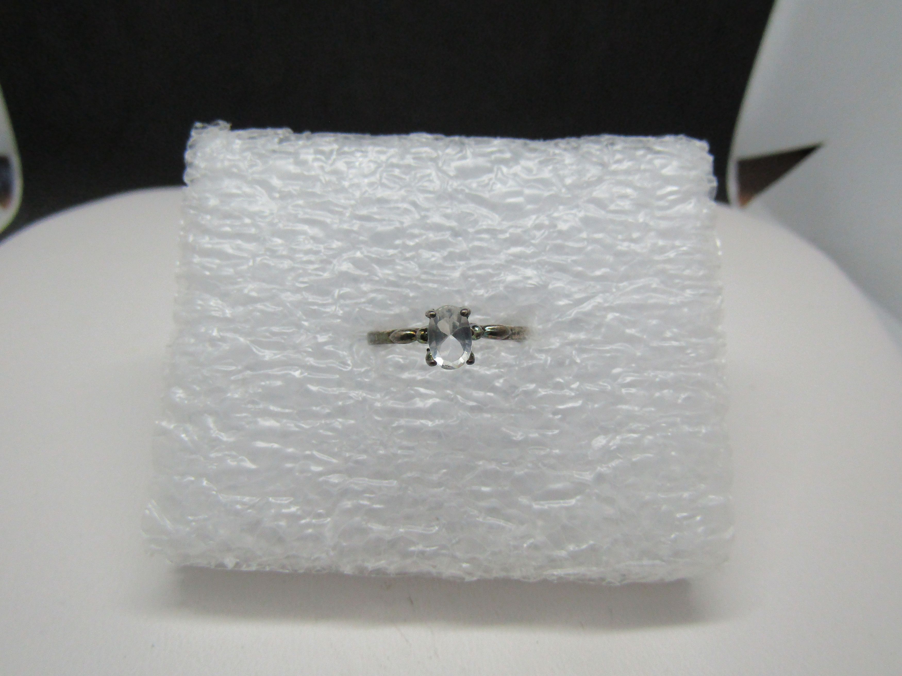 Jewelry Clear Cz Tibetan Silver ring - Size 5.5 Size ONE SIZE - 1 Thumbnail