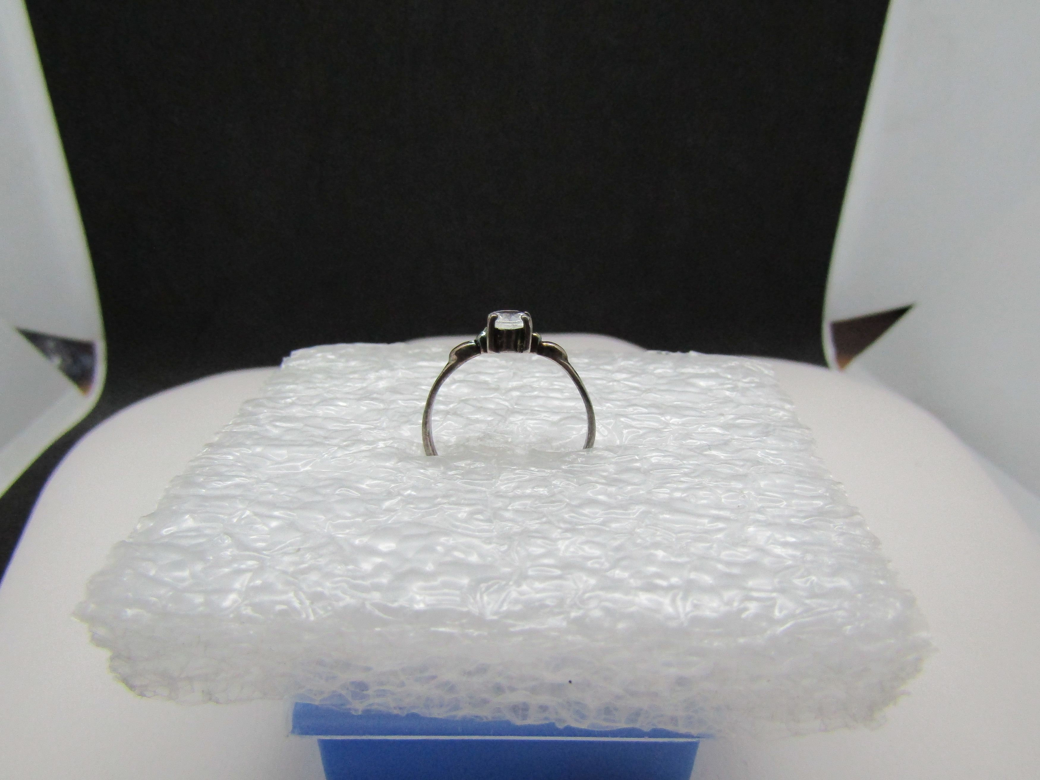 Jewelry Clear Cz Tibetan Silver ring - Size 5.5 Size ONE SIZE - 2 Thumbnail