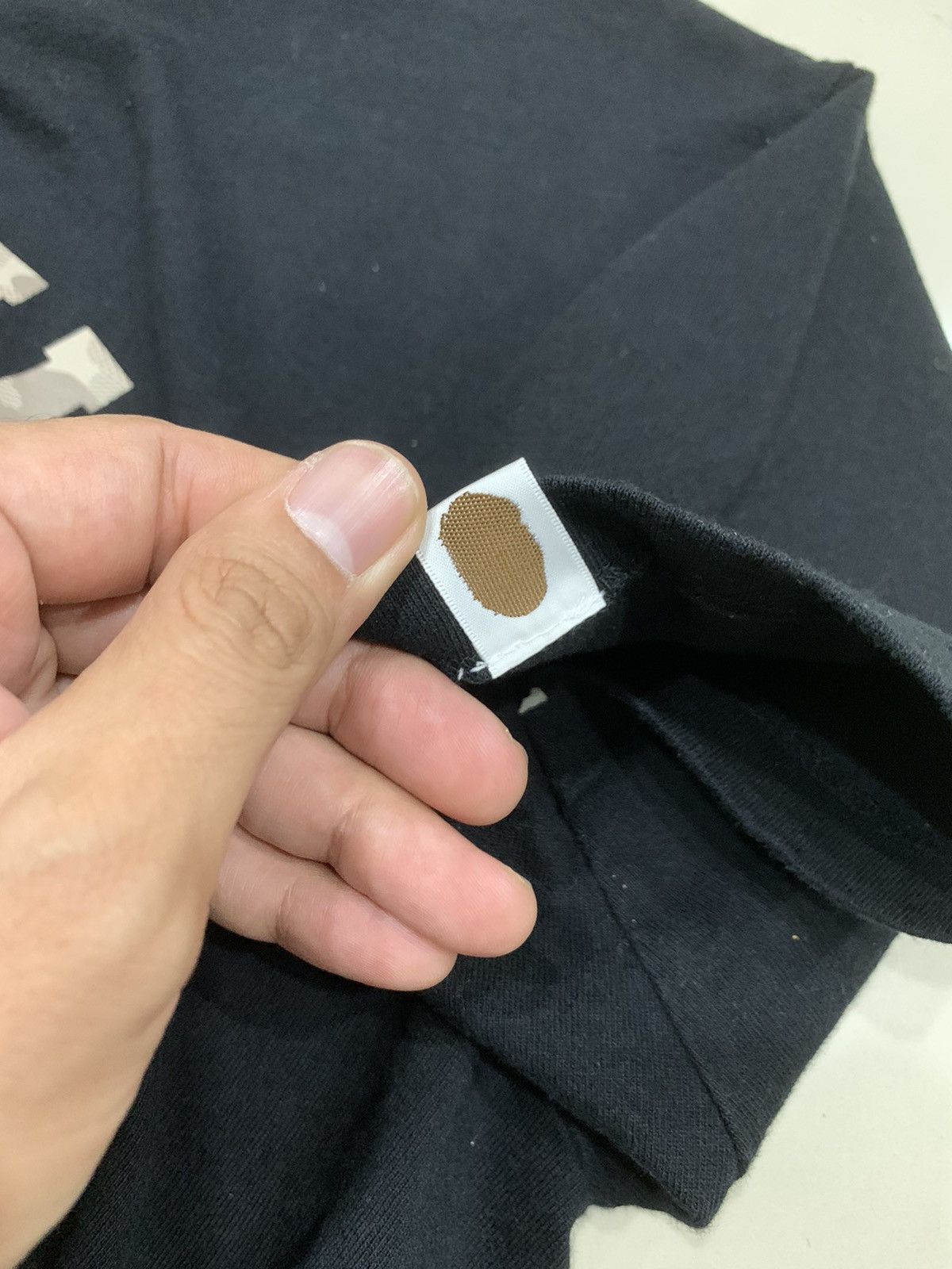 Bape A BATHING APE BROWN CAMO LOGO SHIRT Size US M / EU 48-50 / 2 - 9 Thumbnail