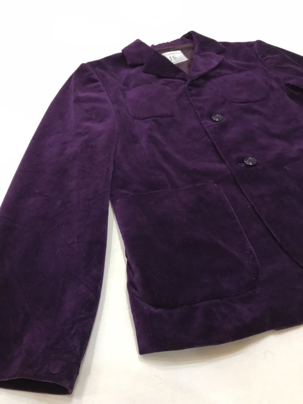 Issey Miyake × Japanese Brand × Tsumori Chisato VINTAGE I.S SUNAO KUWAHARA ISSEY MIYAKE SUEDE BLAZER Size 40R - 3 Thumbnail