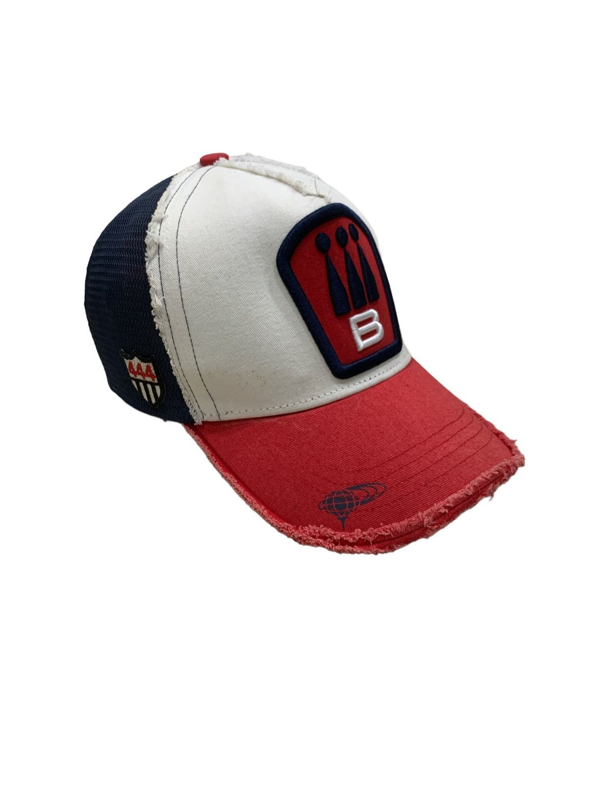 image of Beams Plus x Hat Yoshinori Kotake X Beams Trucker Mesh Baseball Cap in Tricolor, Men's