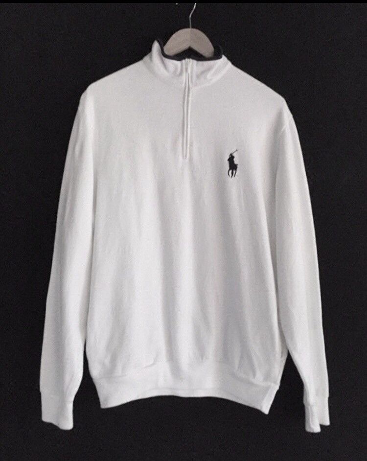 Polo Ralph Lauren × RLX Ralph Lauren 🔥Polo Ralph Lauren White Sweater Size US M / EU 48-50 / 2 - 1 Thumbnail