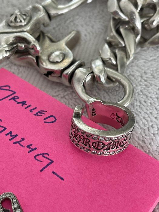 Chrome Hearts rare Kristian Stark Pavé Diamond scroll ring | Grailed