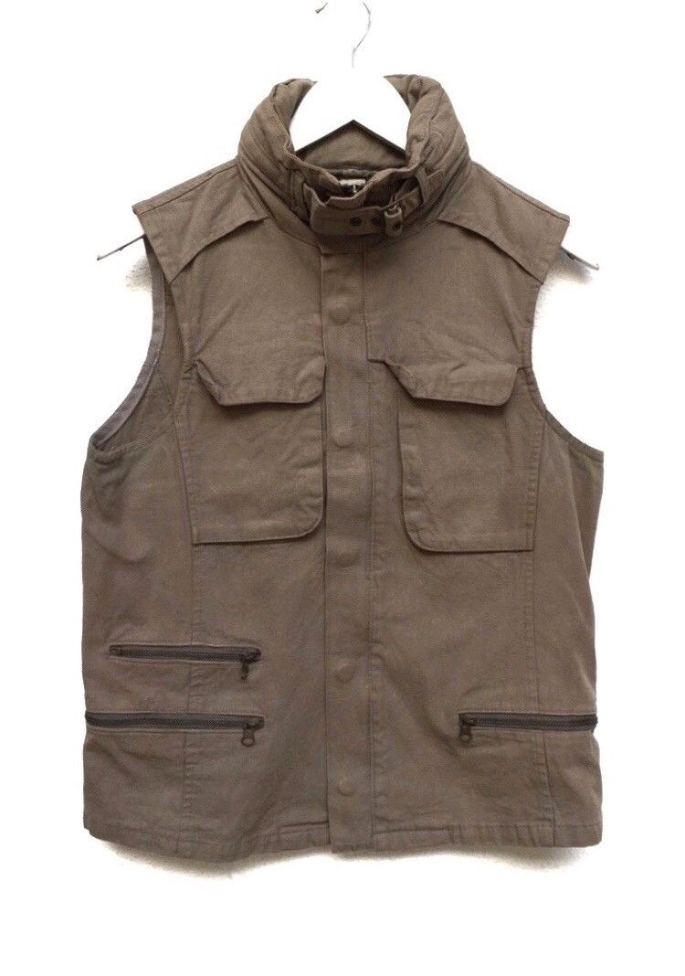 image of Vintage Nice Multy Pocket Tactical Vests in Light Brown, Men's (Size Small)