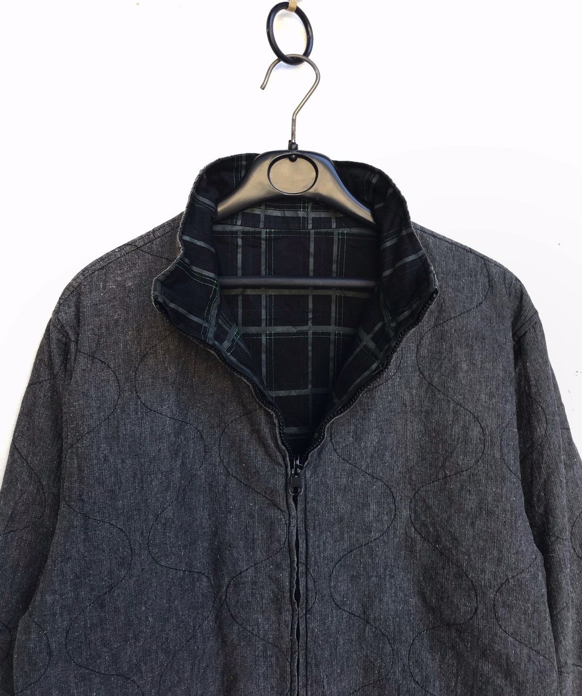 Japanese Brand 🔥Dics Riversible Soft Denim Jacket Check Inside Size US M / EU 48-50 / 2 - 3 Thumbnail