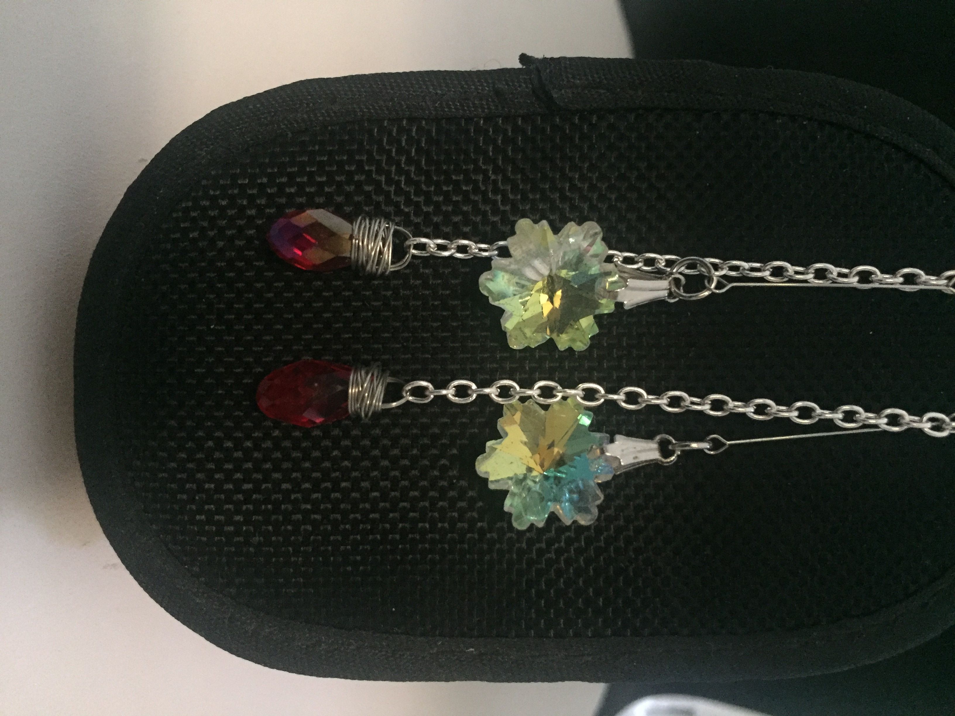 Handmade Crystal beads drop dangle earrings Size ONE SIZE - 3 Thumbnail
