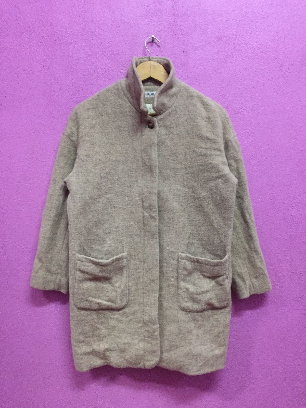 Japanese Brand PAR ICI Wool Long Jackets Size US L / EU 52-54 / 3 - 1 Thumbnail