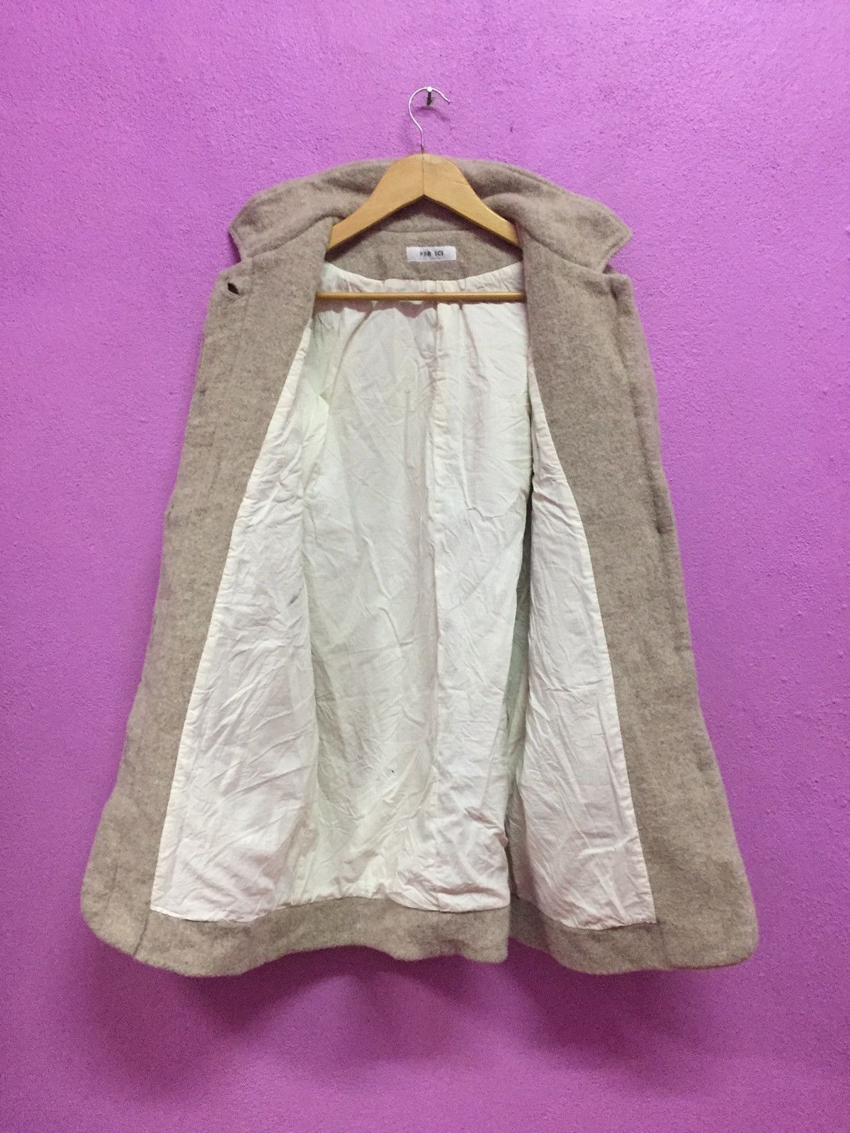 Japanese Brand PAR ICI Wool Long Jackets Size US L / EU 52-54 / 3 - 3 Thumbnail