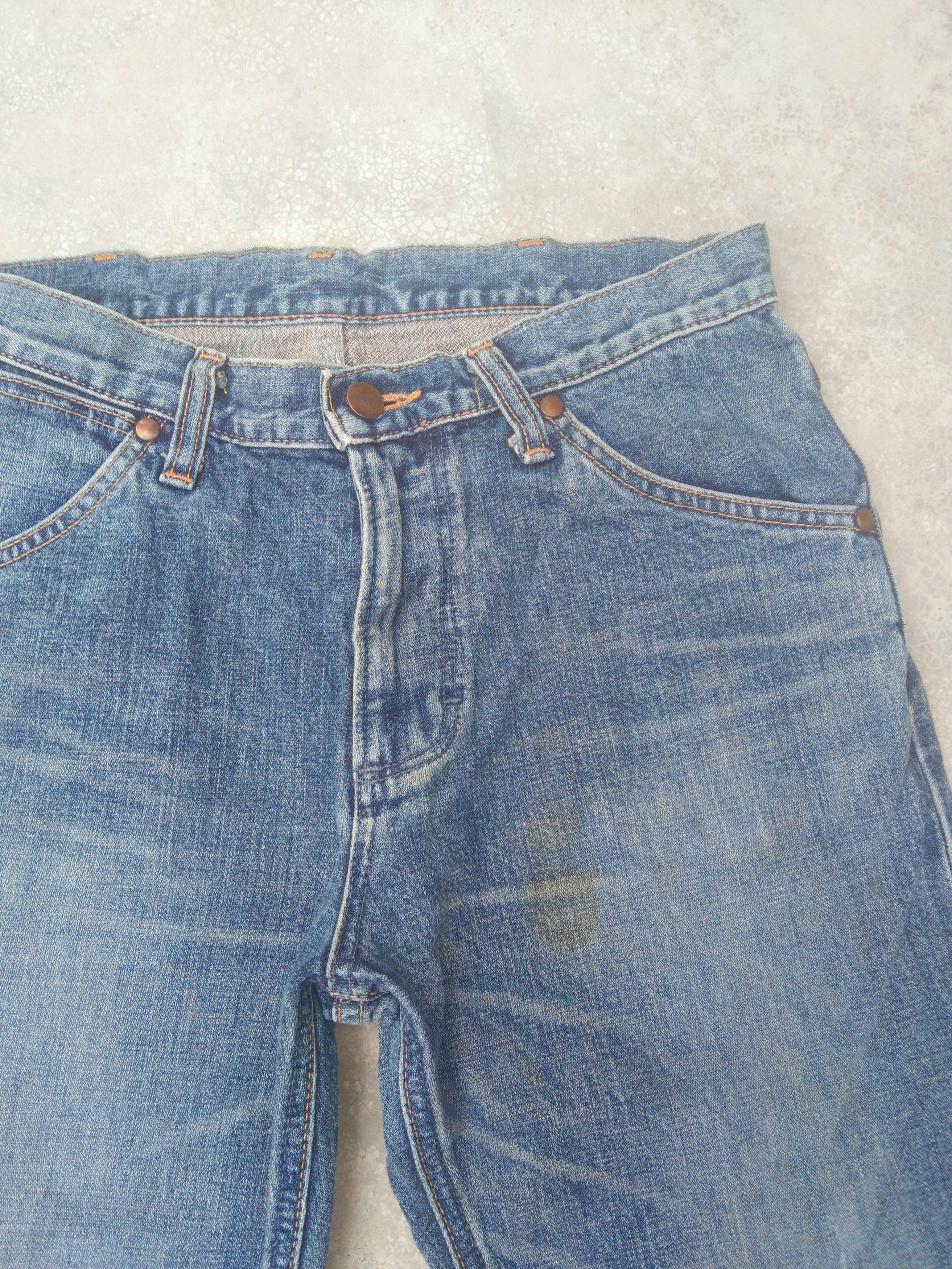 Japanese Brand Vintage Faded Blue Wrangler Jeans 30x30.5 Size US 30 / EU 46 - 5 Thumbnail