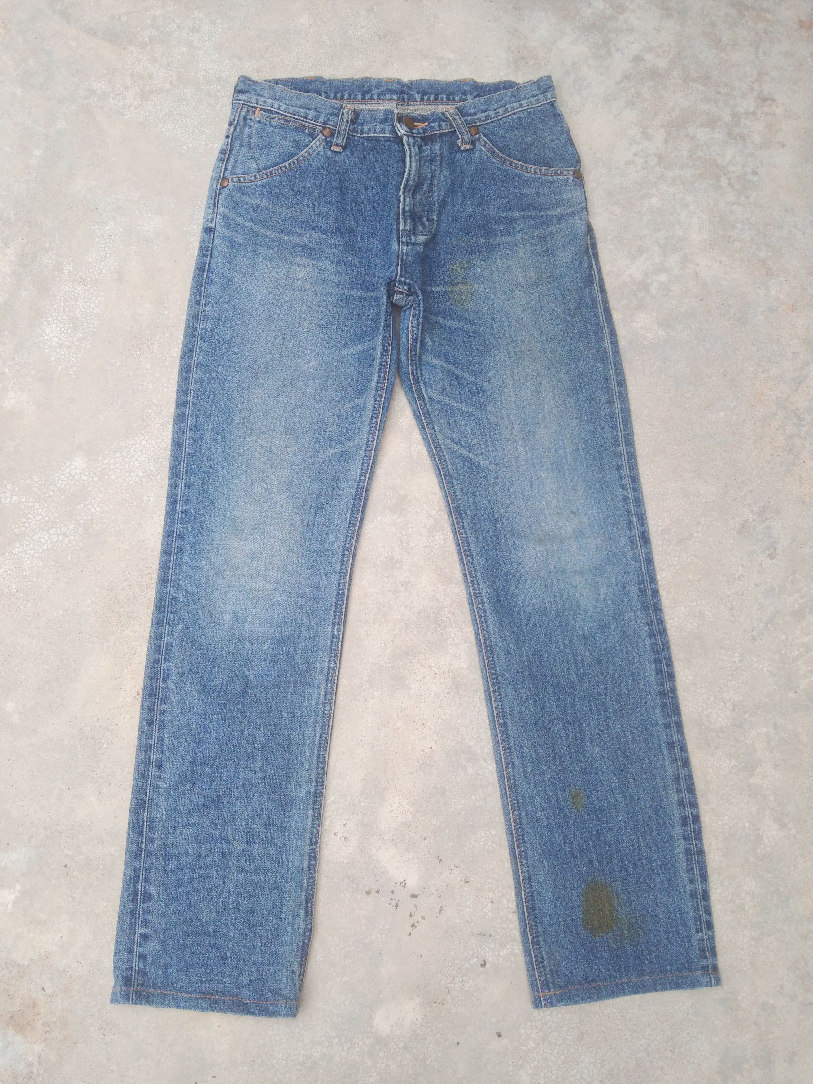 Japanese Brand Vintage Faded Blue Wrangler Jeans 30x30.5 Size US 30 / EU 46 - 3 Thumbnail