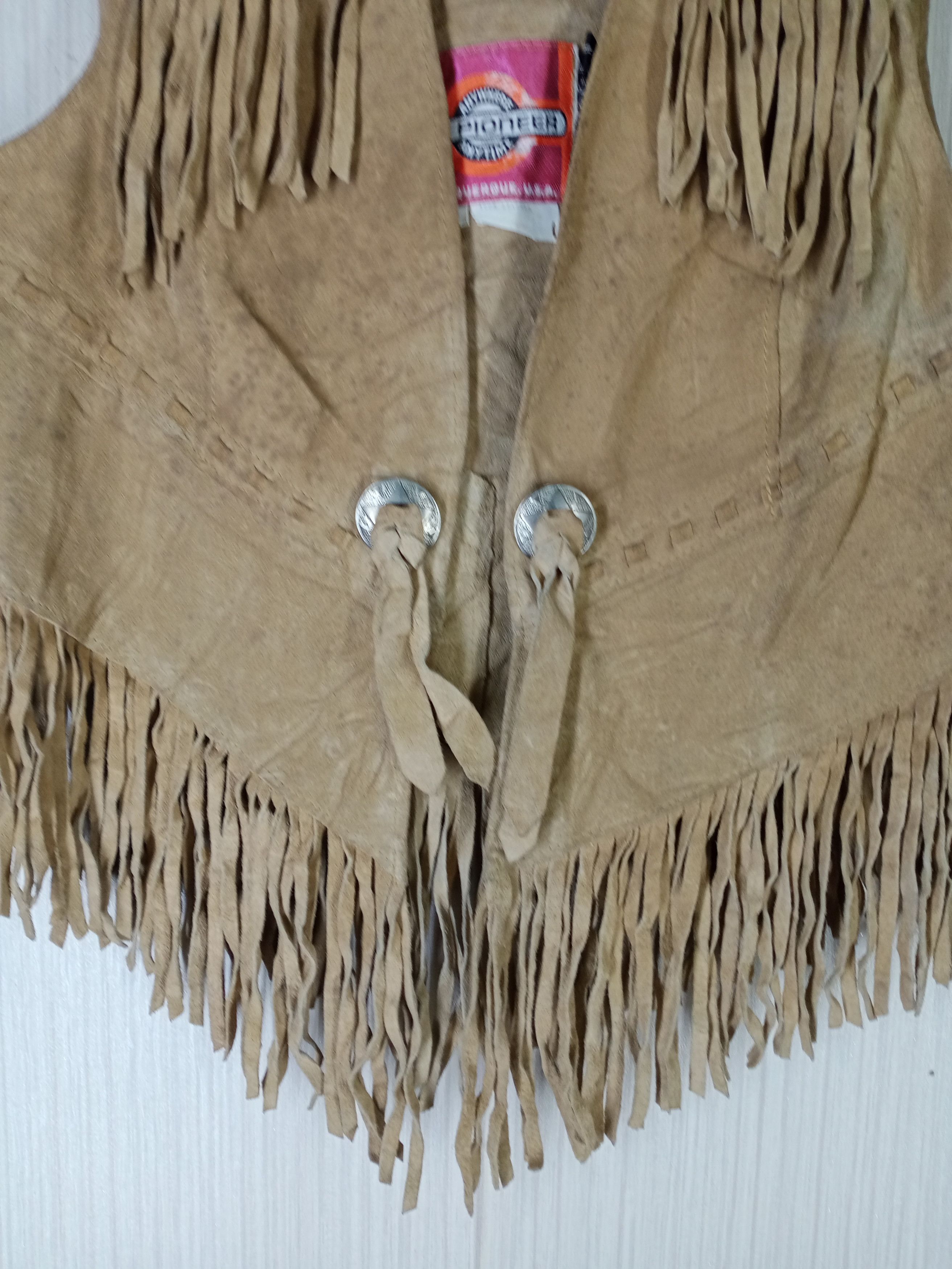 Genuine Leather Rare Vintage 70s Pioneer Genuine Leather Vest Size US S / EU 44-46 / 1 - 3 Thumbnail