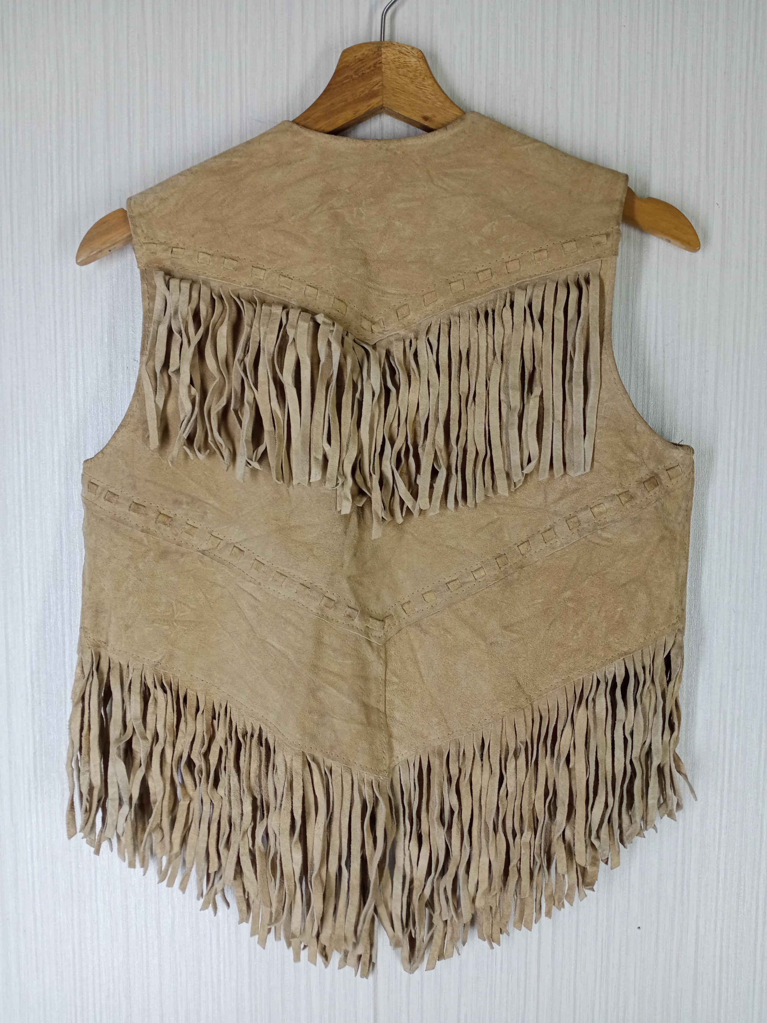 Genuine Leather Rare Vintage 70s Pioneer Genuine Leather Vest Size US S / EU 44-46 / 1 - 5 Thumbnail