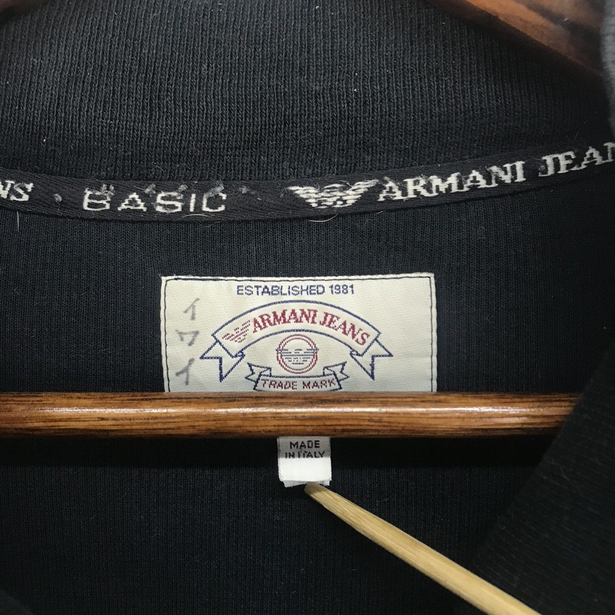 Armani Vintage Armani Jeans Half Zip Sweatshirt Size US L / EU 52-54 / 3 - 8 Thumbnail