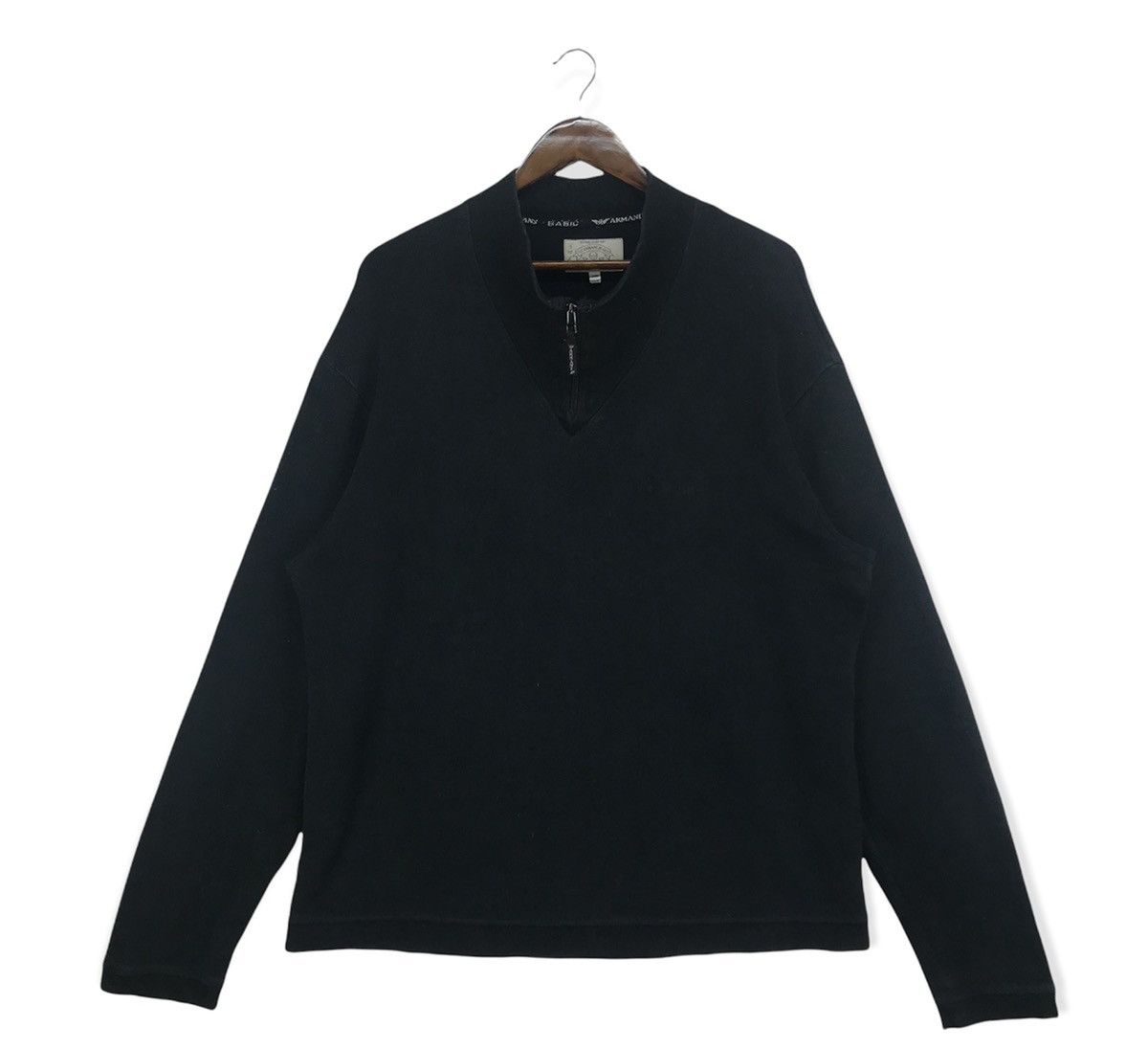 Vintage Armani Jeans Half Zip Sweatshirt