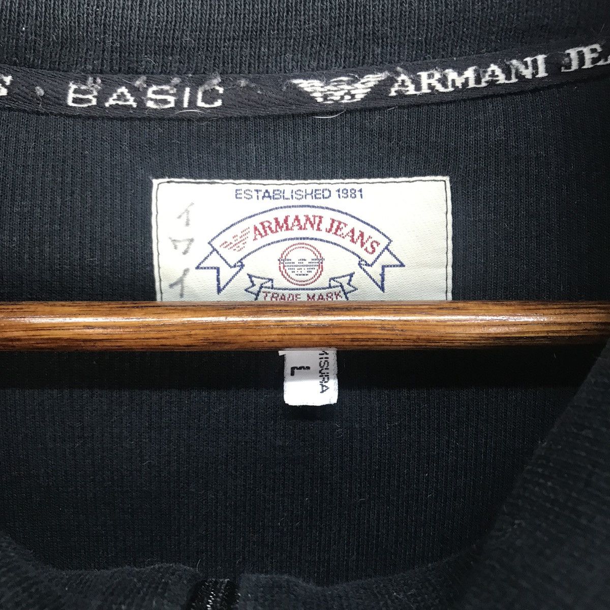 Armani Vintage Armani Jeans Half Zip Sweatshirt Size US L / EU 52-54 / 3 - 9 Thumbnail