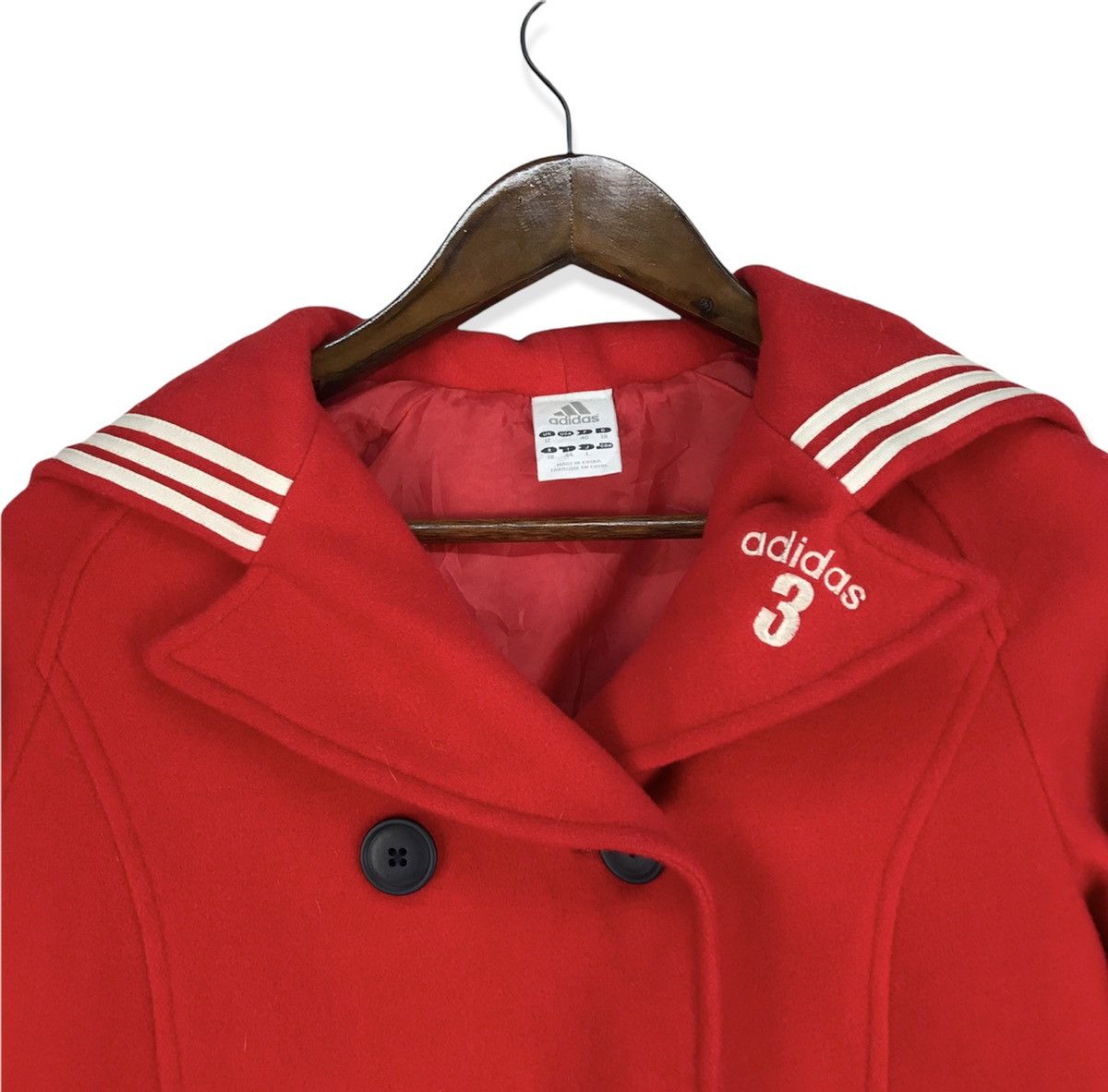 Adidas Adidas Wool Jacket Red Size L / US 10 / IT 46 - 2 Thumbnail