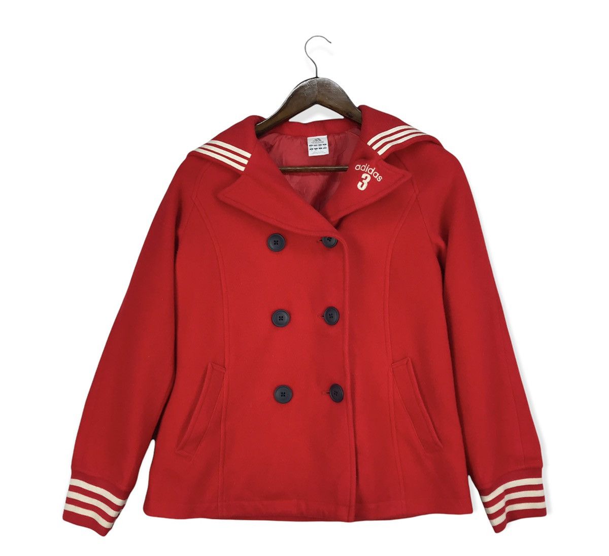Adidas Adidas Wool Jacket Red Size L / US 10 / IT 46 - 1 Thumbnail