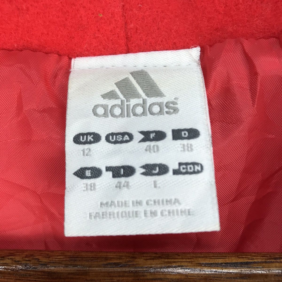 Adidas Adidas Wool Jacket Red Size L / US 10 / IT 46 - 7 Thumbnail