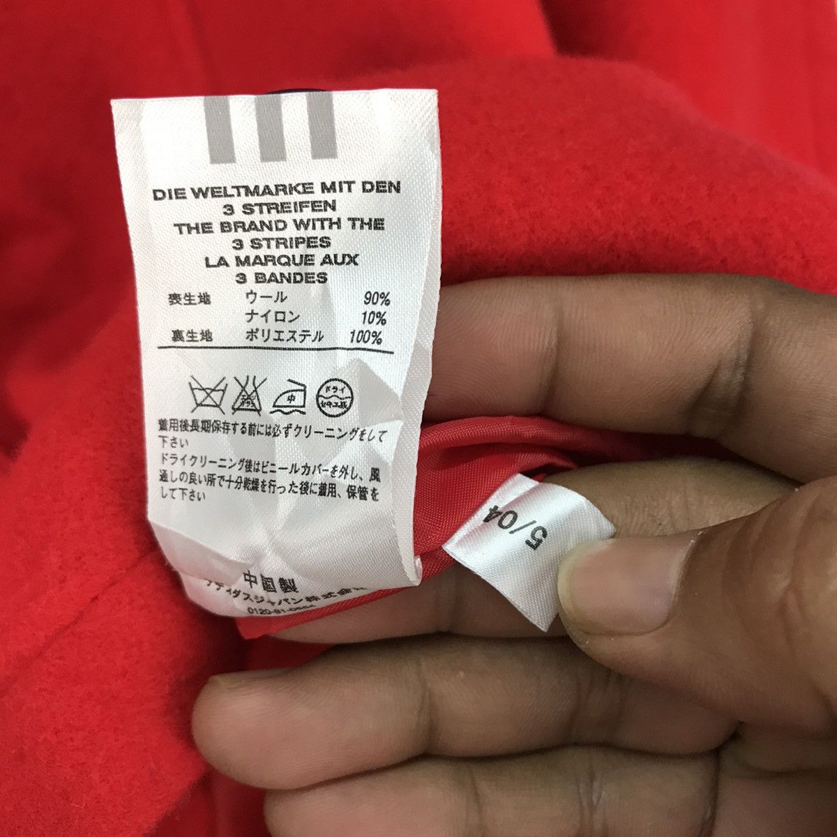 Adidas Adidas Wool Jacket Red Size L / US 10 / IT 46 - 9 Thumbnail