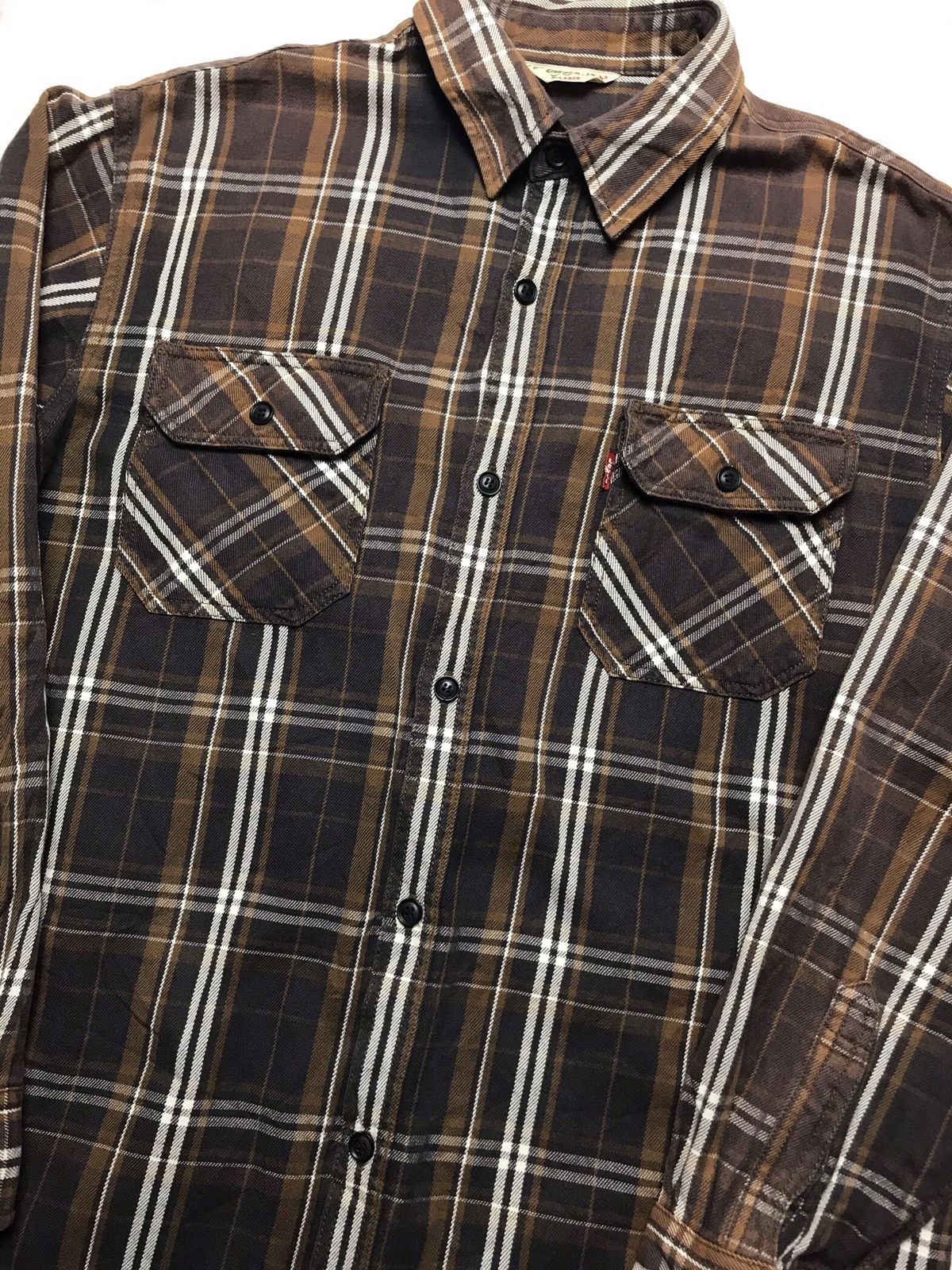 Levi's × Levi's Vintage Clothing × Vintage Levi’s Red Tab Casual Wear Flannel Shirt Size US XL / EU 56 / 4 - 3 Thumbnail