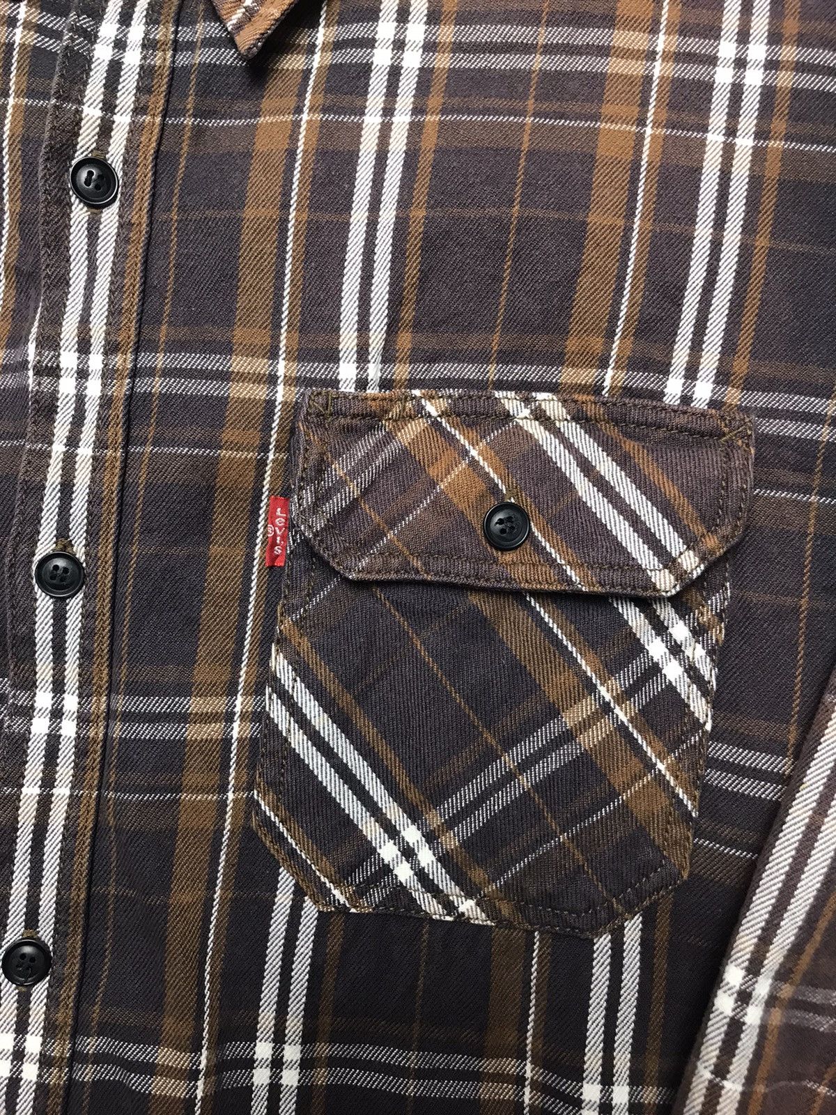 Levi's × Levi's Vintage Clothing × Vintage Levi’s Red Tab Casual Wear Flannel Shirt Size US XL / EU 56 / 4 - 5 Thumbnail