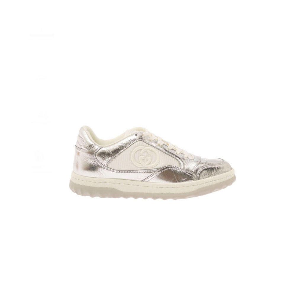 Gucci Mac80 Women Silver Sneakers Size