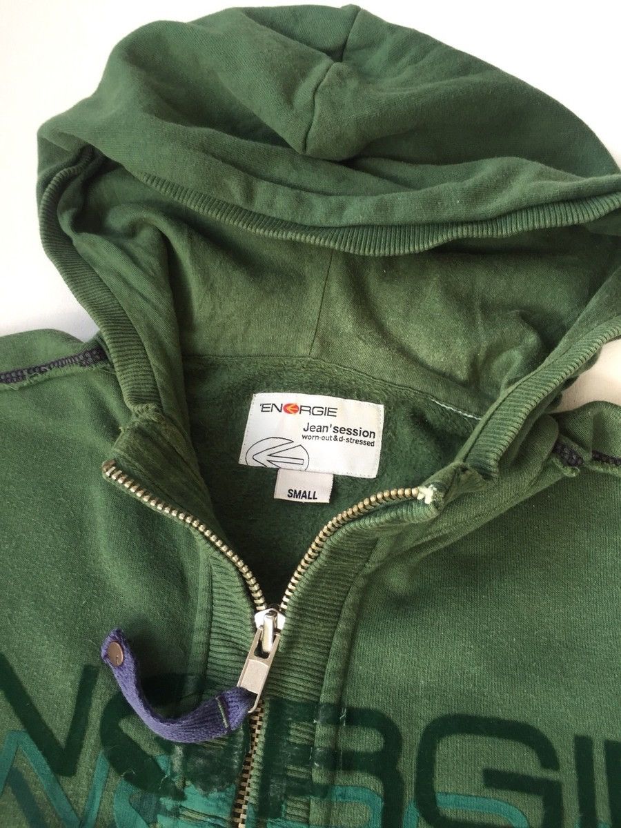 Energie SICK🔥OG Energie 🇮🇹 Spell Out ™️ Logo Hoodie Zipper Sweater Size US M / EU 48-50 / 2 - 6 Thumbnail