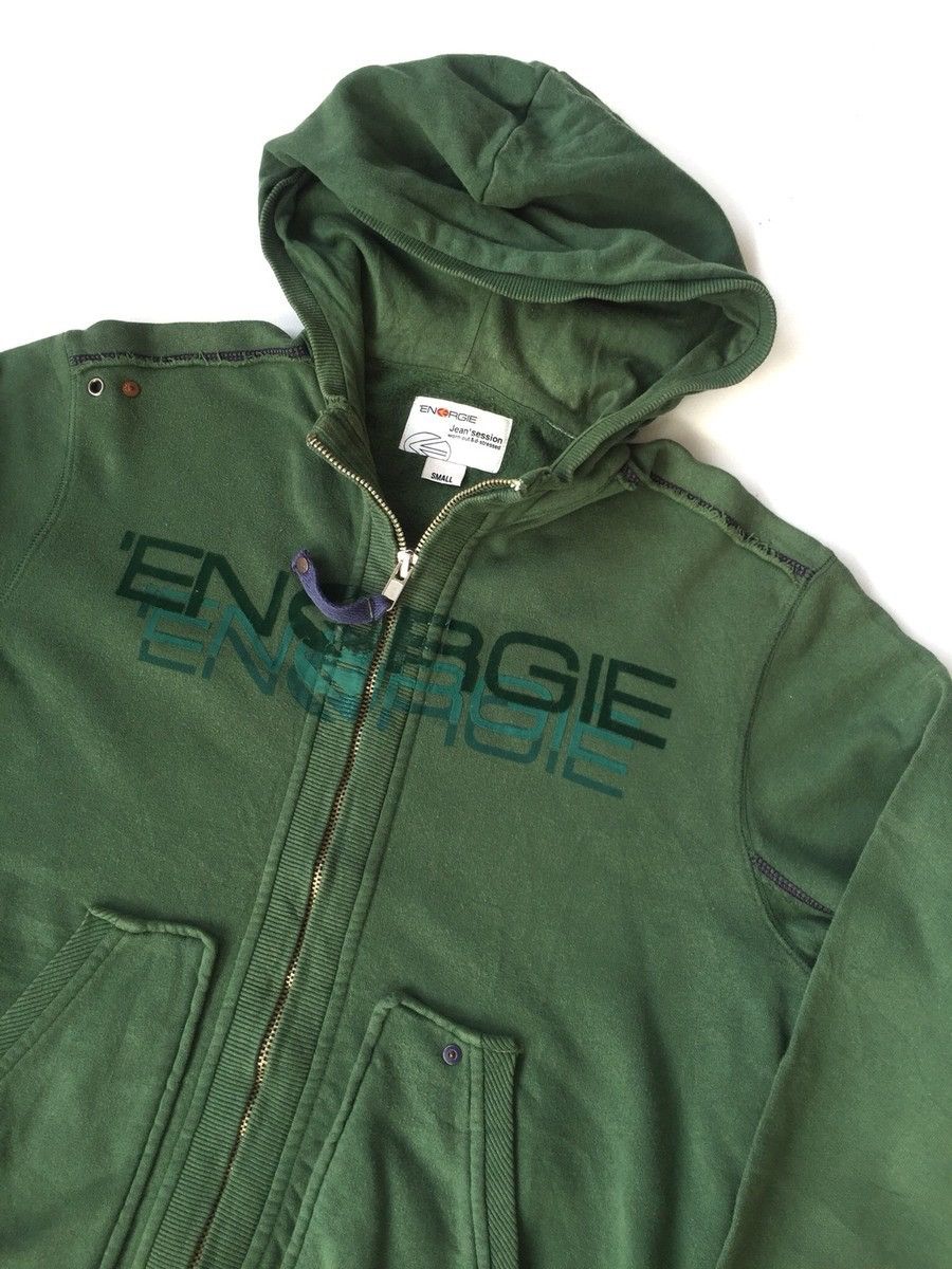 Energie SICK🔥OG Energie 🇮🇹 Spell Out ™️ Logo Hoodie Zipper Sweater Size US M / EU 48-50 / 2 - 1 Thumbnail